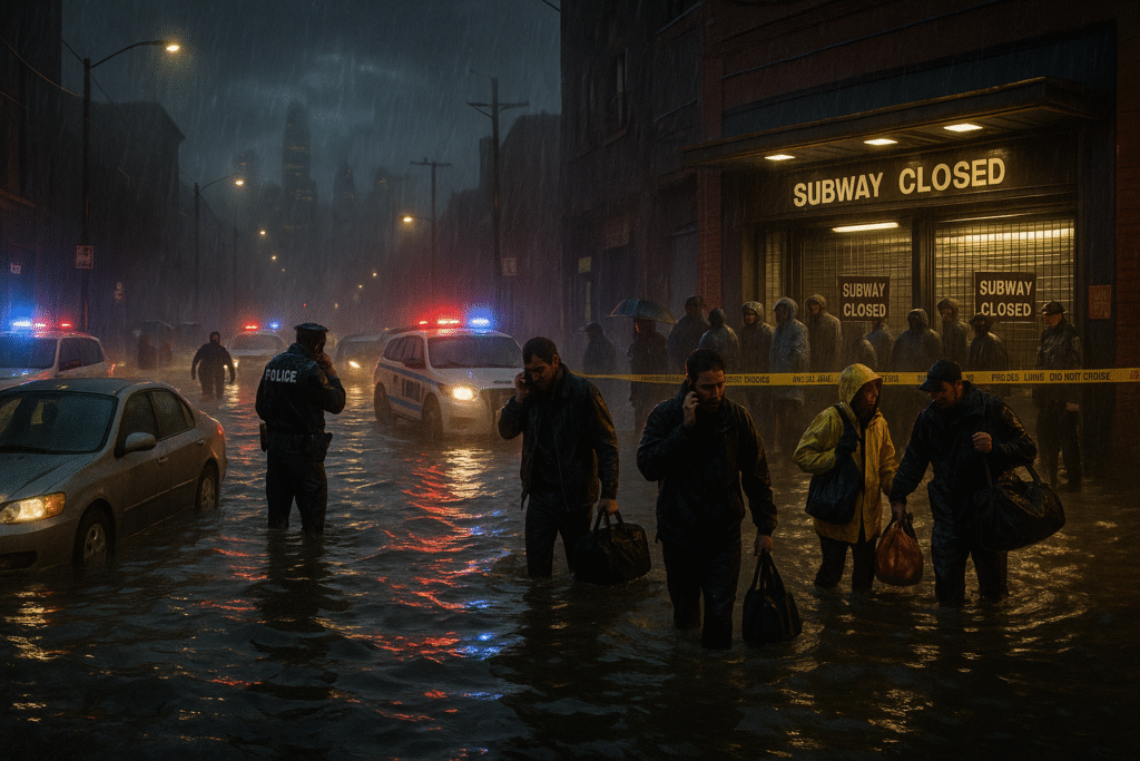 New Jersey Flooding Triggers State of Emergency, NYC Subway Halted