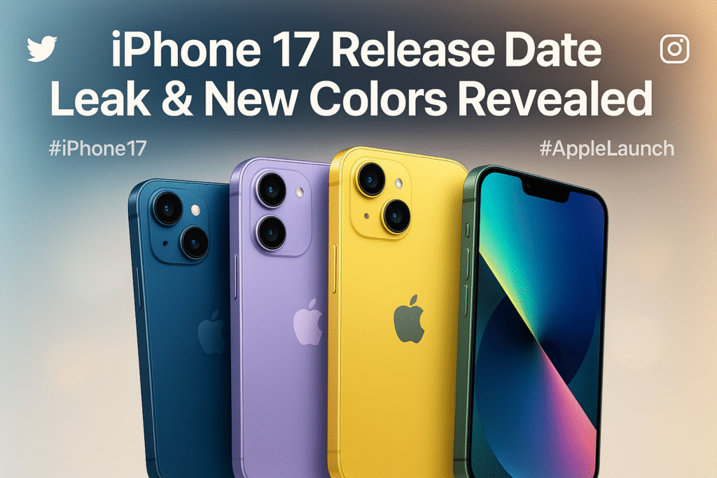 iPhone 17 Release Date Leak and New Colors Unveiled