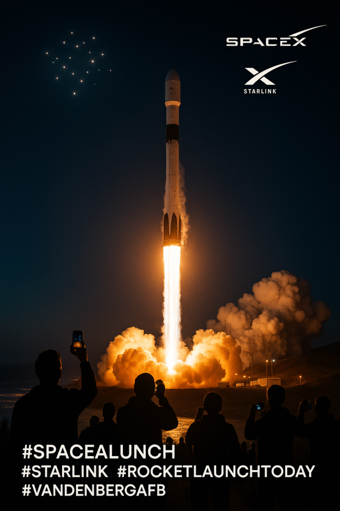 SpaceX Rocket Launch Today: Falcon 9 Sends 24 Starlink Satellites into Orbit from Vandenberg